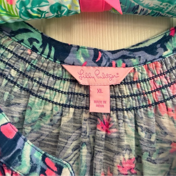Lilly Pulitzer Blue and Pink Tank Top - Picture 2 of 4